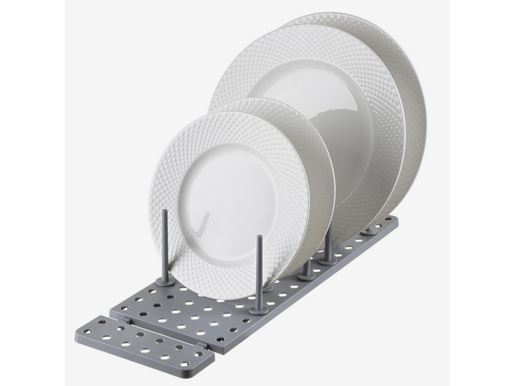 Organizator extensibil si ajustabil pentru bucatarie, Zola, 12 pini, ideal pentru aranjarea paharelor, canilor, farfuriilor, capacelor sau oalelor, 40-54 x 15 cm, gri Organizator extensibil si ajustabil pentru bucatarie, Zola, 12 pini, ideal pentru aranjarea paharelor, canilor, farfuriilor, capacelor sau oalelor, 40-54 x 15 cm, gri